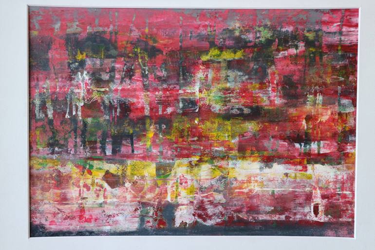 Original Abstract Expressionism Abstract Painting by Florina Breazu