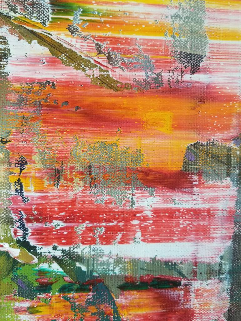 Original Abstract Expressionism Abstract Painting by Florina Breazu