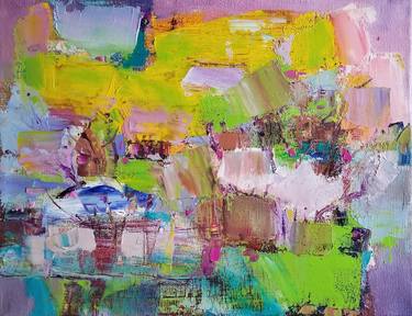 Original Expressionism Abstract Paintings by Florina Breazu