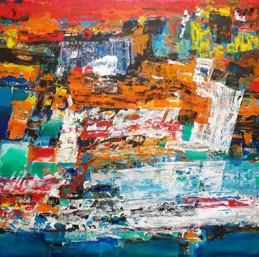 Original Abstract Expressionism Abstract Paintings by Florina Breazu