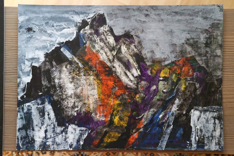 Original Abstract Painting by Florina Breazu