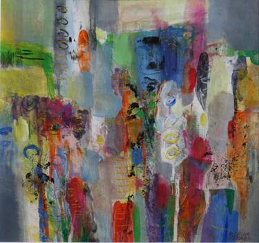Original Abstract Expressionism Abstract Paintings by Florina Breazu