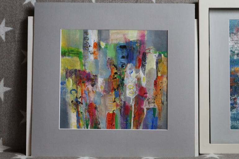 Original Abstract Expressionism Abstract Painting by Florina Breazu