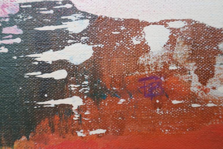 Original Abstract Expressionism Abstract Painting by Florina Breazu