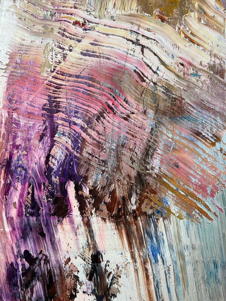 Original Abstract Expressionism Abstract Painting by Florina Breazu