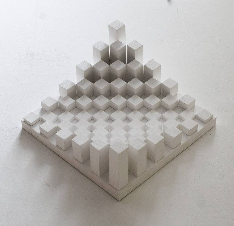 Original Geometric Sculpture by Rouzbeh Tahmassian