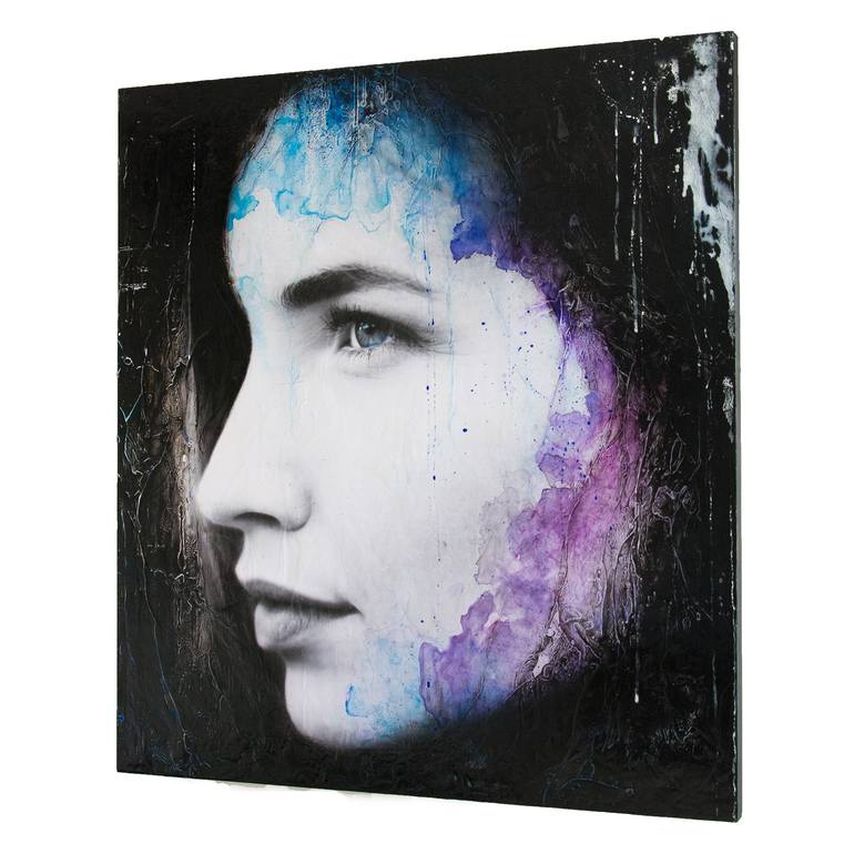 Original Expressionism People Painting by Rouzbeh Tahmassian