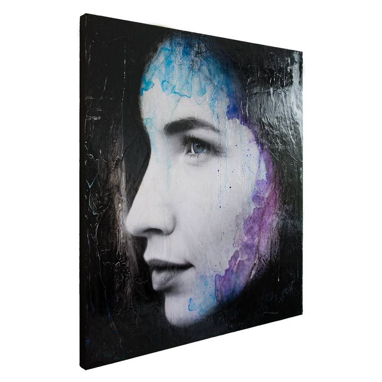 Original Expressionism People Painting by Rouzbeh Tahmassian