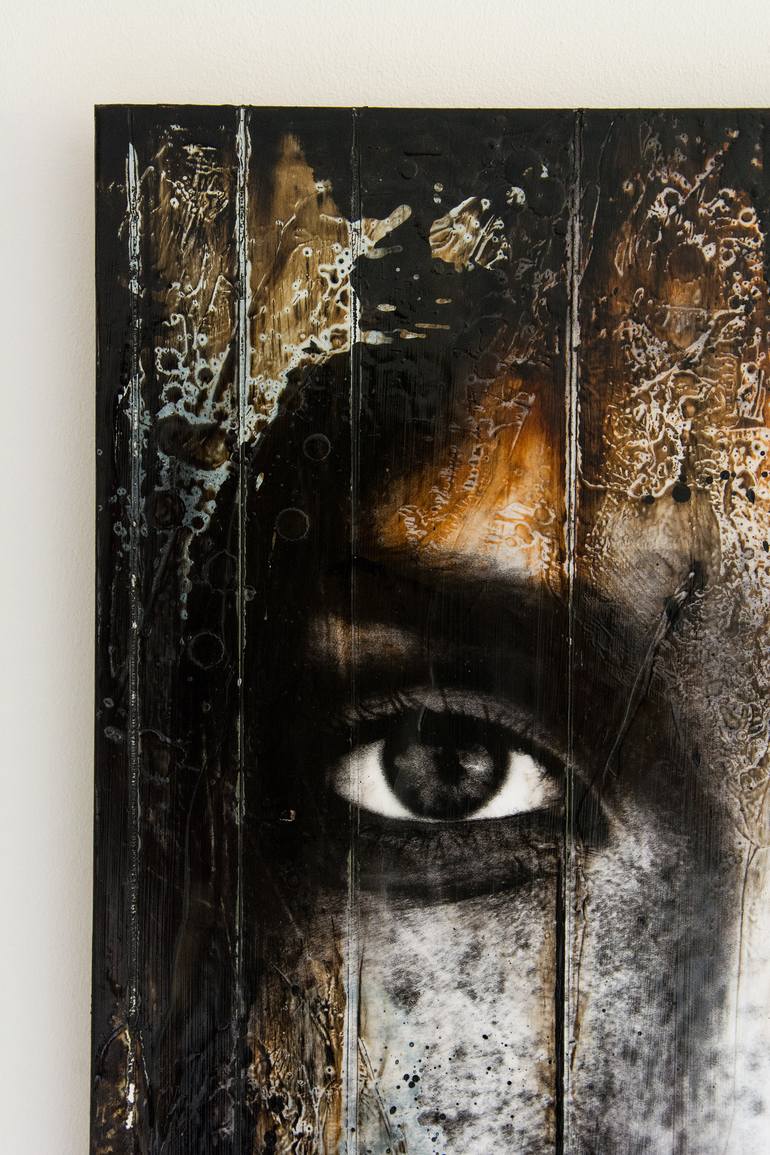 Original Expressionism People Painting by Rouzbeh Tahmassian