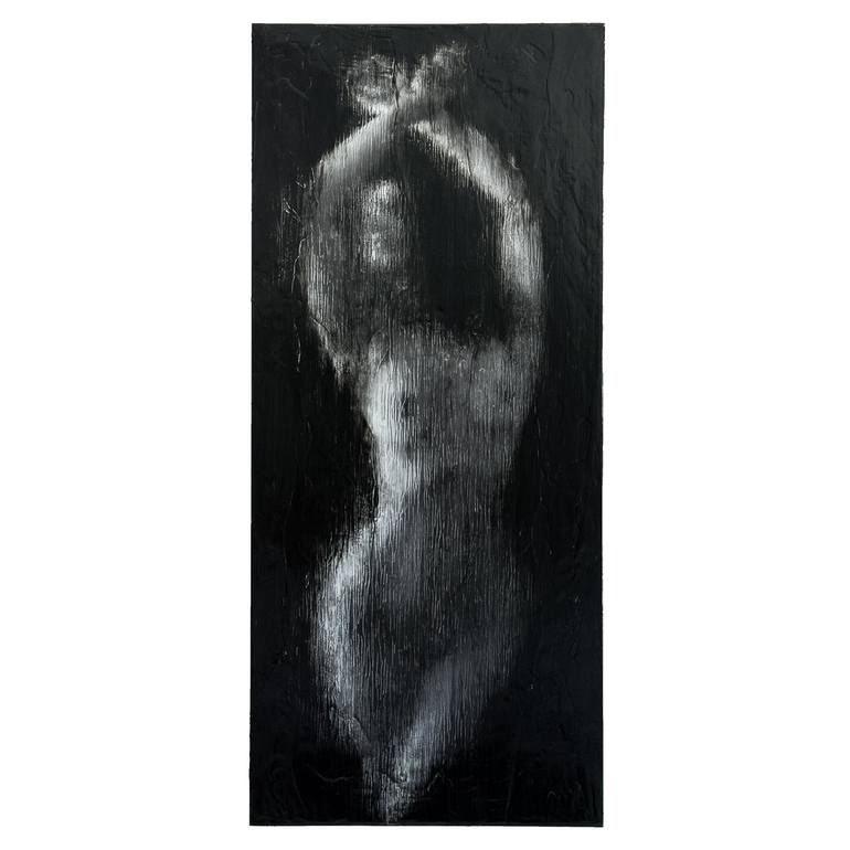 Original Figurative Nude Painting by Rouzbeh Tahmassian