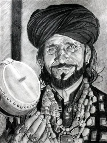 Ustaad Saeen Zahoor Sufi Singer Sketch thumb