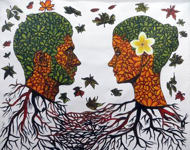 Original Abstract Expressionism Nature Paintings by Dr Mubarak Muhammad Ali