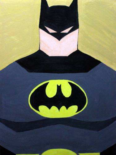 Batman Cartoon Minimalist Painting thumb