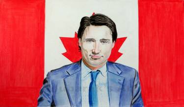 Justin Trudeau colorful portrait thumb