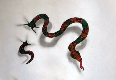 snake 3d Colored Art thumb
