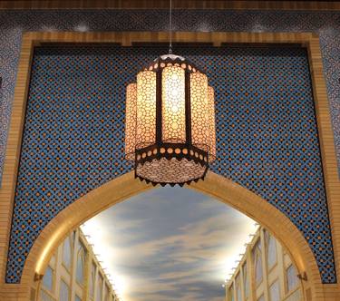 Islamic design chandelier on beautiful gate thumb