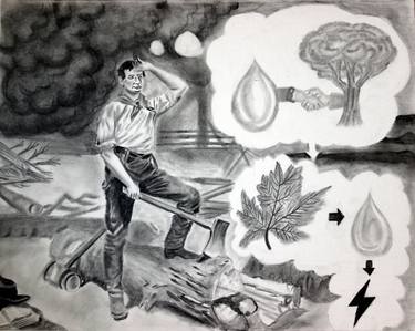 Print of Nature Drawings by Dr Mubarak Muhammad Ali