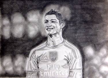 Christiano Ronaldo Pencil Portrait thumb
