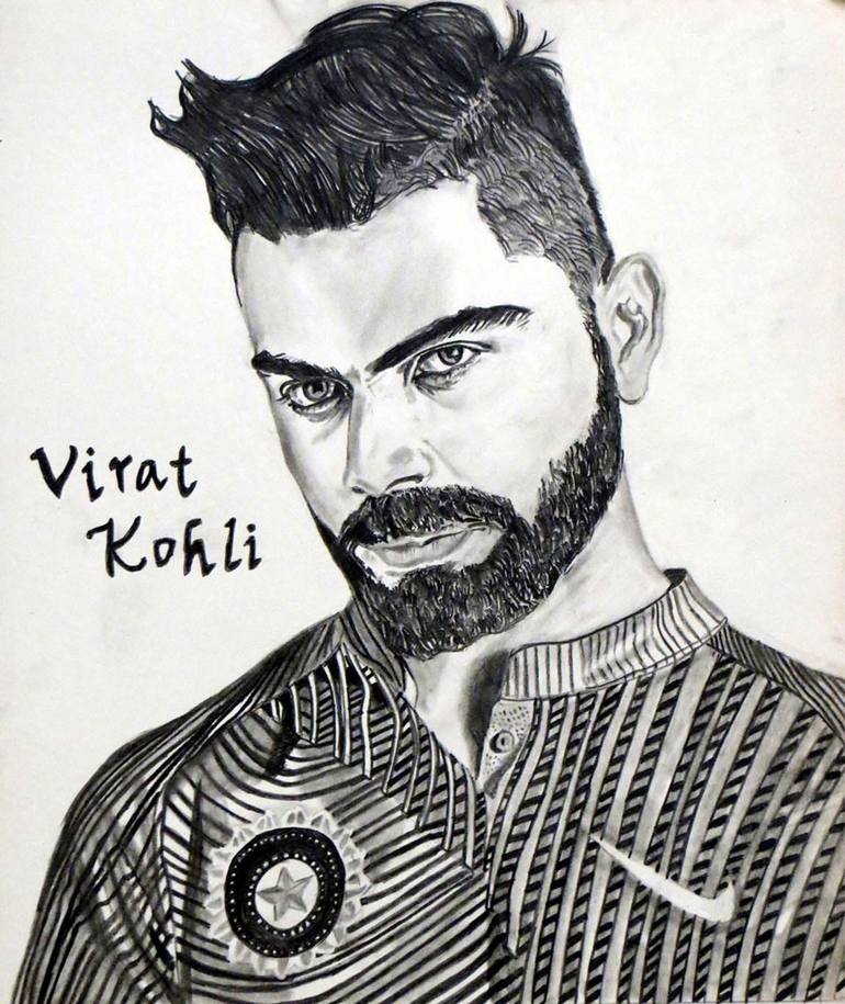 Pencil sketch of virat kohli Drawing by Manikanth Tekkur - Fine Art America-saigonsouth.com.vn