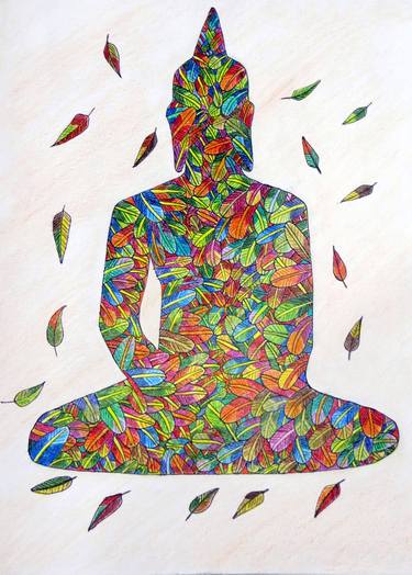 Buddha Leaf Art in color thumb
