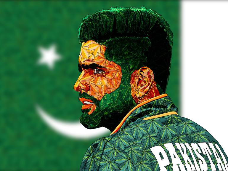 Green Economy Art Series 11 Babar Azam - Print