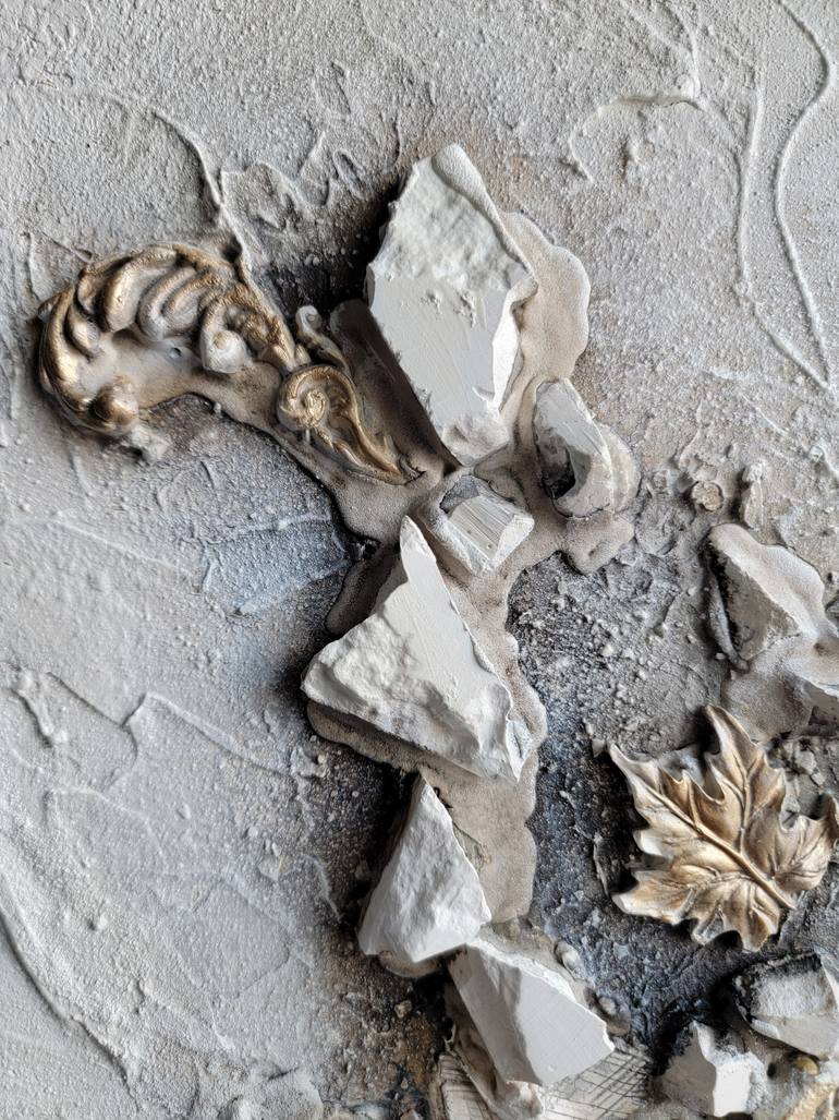 Original Baroque Abstract Mixed Media by Sana Shaw