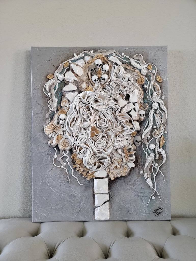 Original Art Deco Abstract Sculpture by Sana Shaw