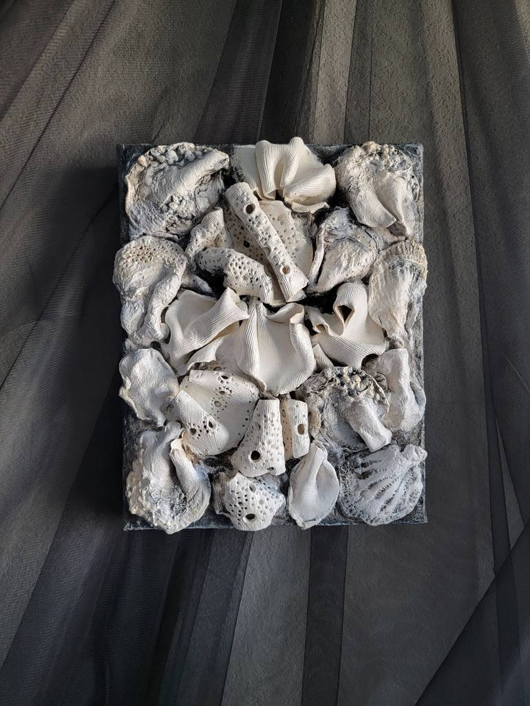 Original Abstract Seascape Sculpture by Sana Shaw