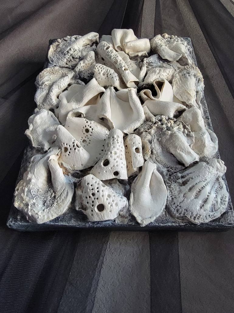 Original Abstract Seascape Sculpture by Sana Shaw