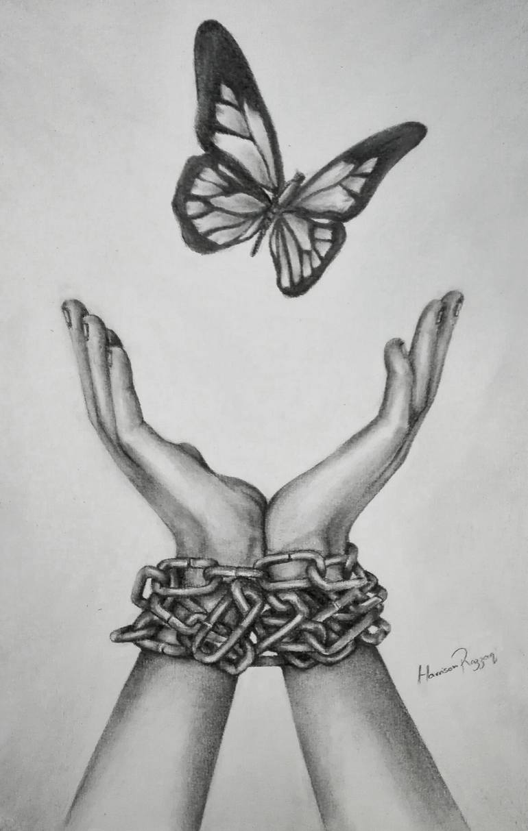 Freedom Drawing by Harrison Razzaq | Saatchi Art