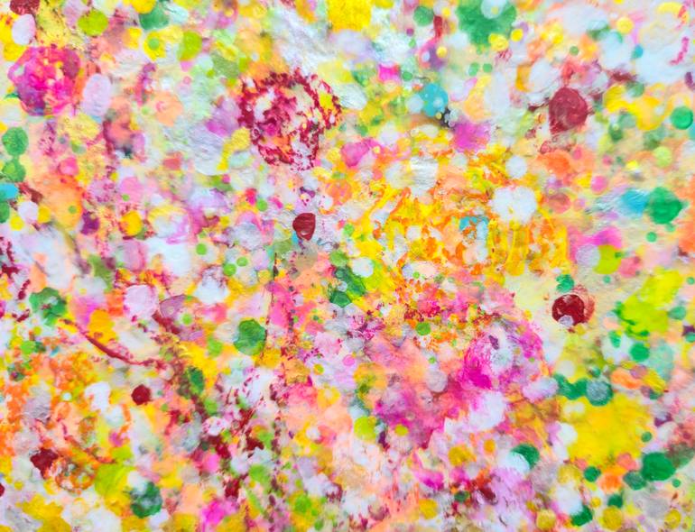 Original Abstract Expressionism Abstract Painting by Won Jeong Cho