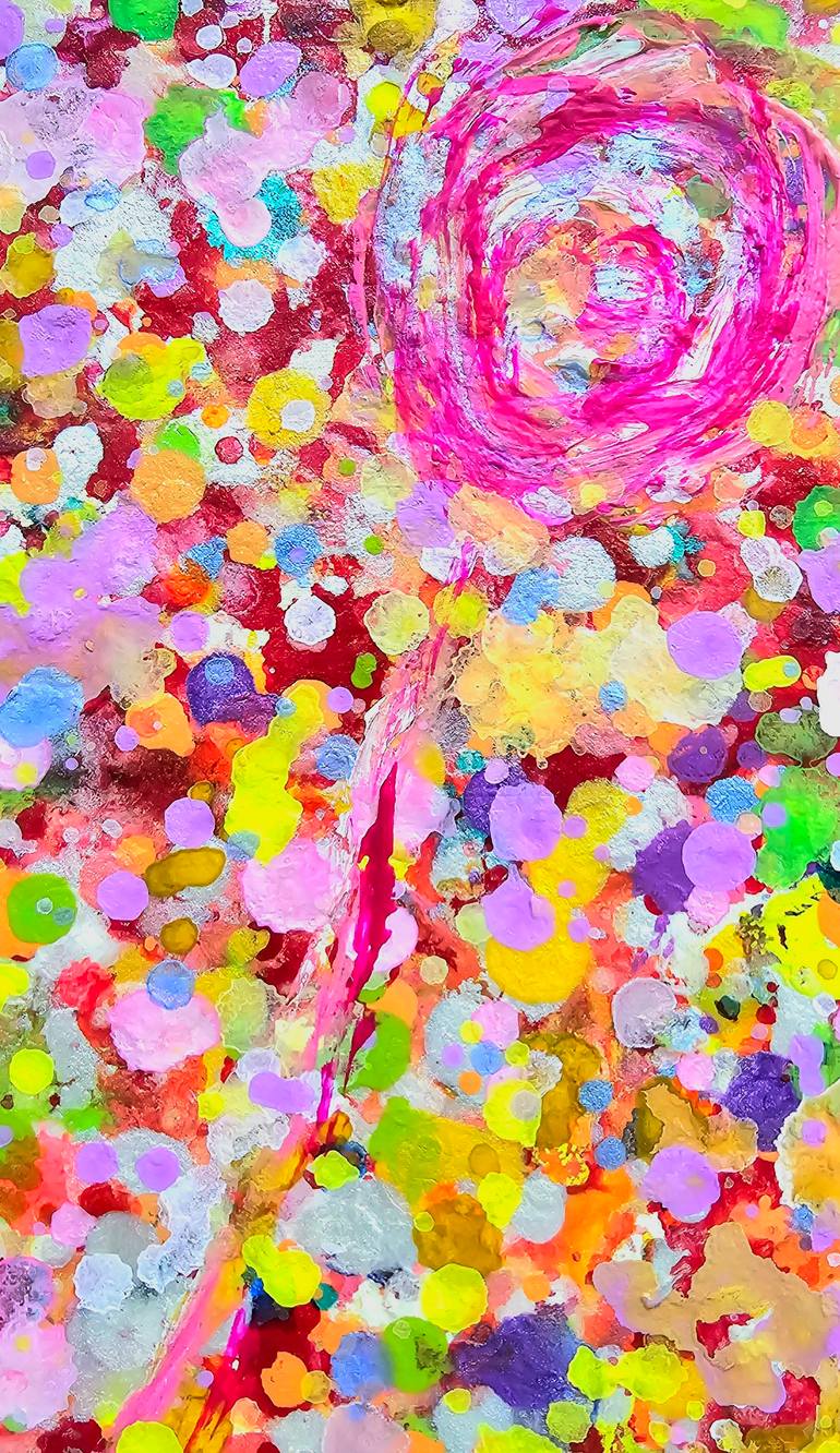 Original Abstract Expressionism Abstract Painting by Won Jeong Cho