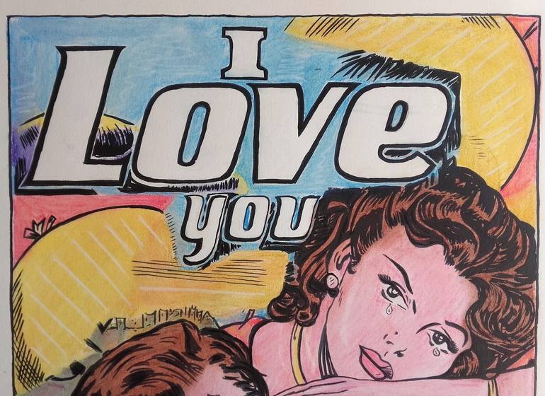 Original Pop Art Pop Culture/Celebrity Drawing by Jacques Ristorcelli
