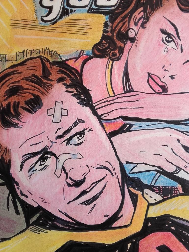 Original Pop Art Pop Culture/Celebrity Drawing by Jacques Ristorcelli