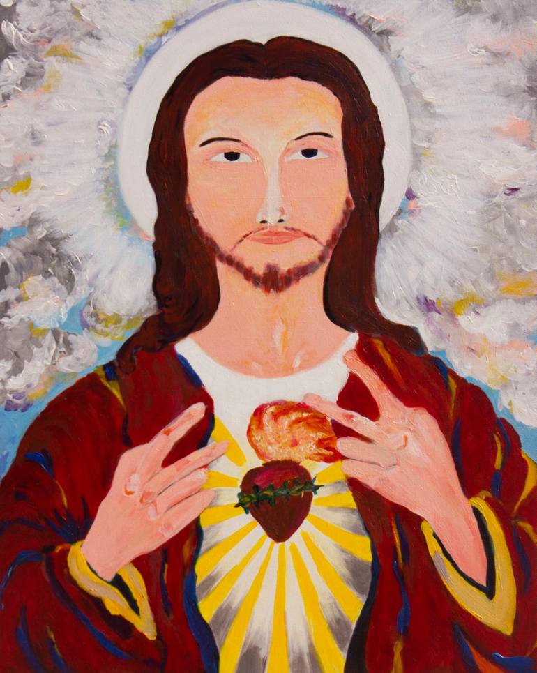 JESUS Painting by Camilla Jah | Saatchi Art