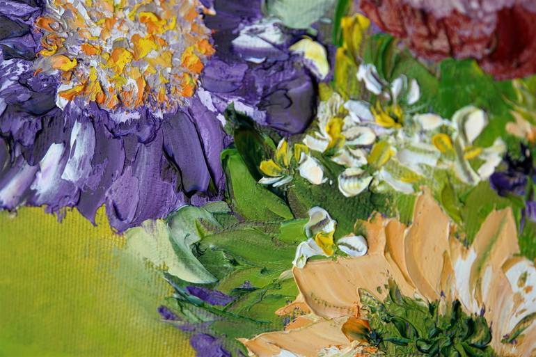 Original Impressionism Floral Painting by Iryna Khmelevska