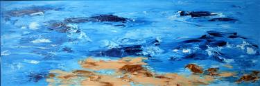 Ocean series. Waves, oil painting on canvas, palette knife thumb