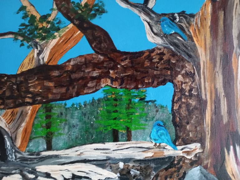 Original Tree Painting by Corinne Hamer