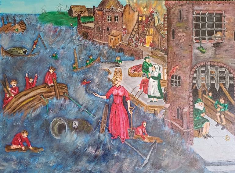 Original Expressionism Landscape Paintings by Corinne Hamer