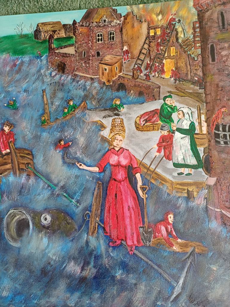 Original Expressionism Landscape Painting by Corinne Hamer