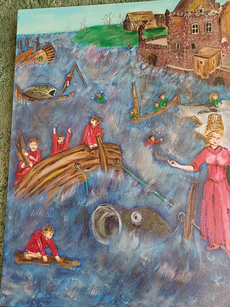 Original Expressionism Landscape Painting by Corinne Hamer