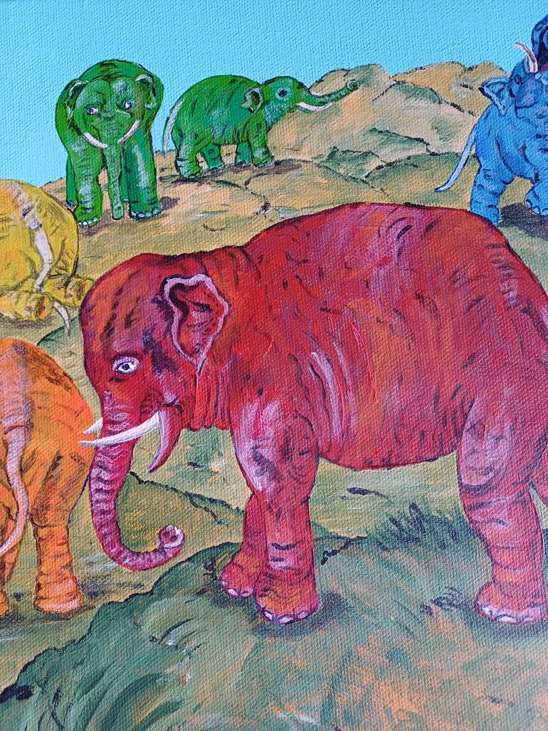 Original Expressionism Animal Painting by Corinne Hamer