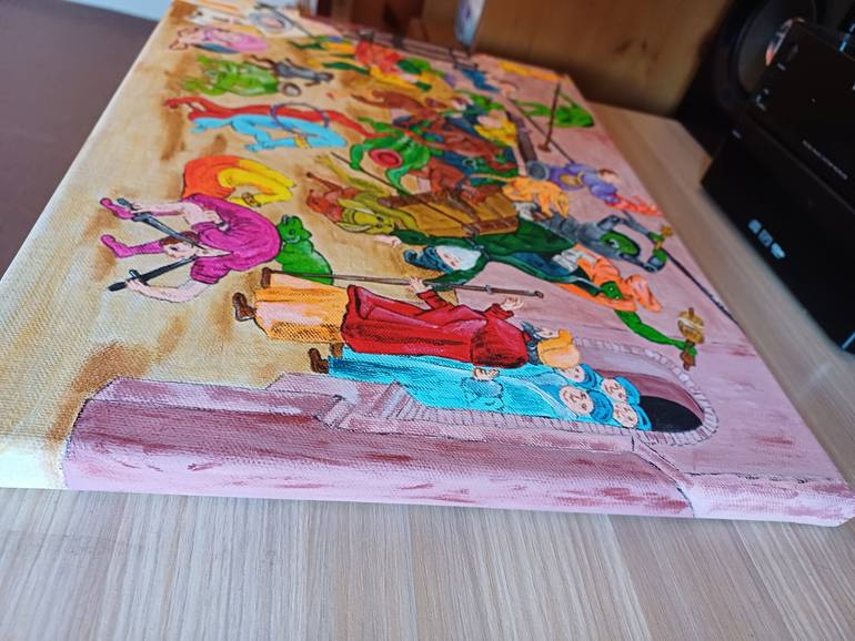 Original Expressionism Animal Painting by Corinne Hamer