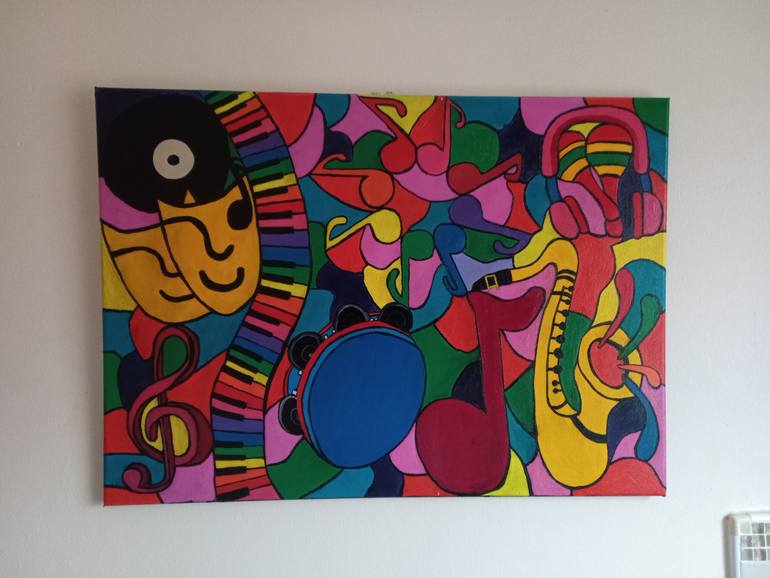 Original Abstract Painting by Corinne Hamer