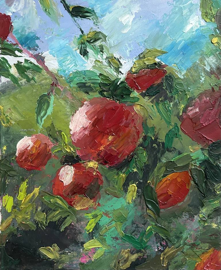 Print of Contemporary Botanic Painting by Emmanuelle C
