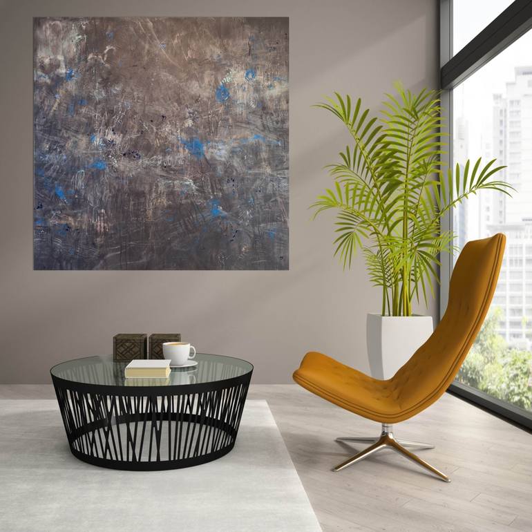 Original Abstract Expressionism Botanic Painting by Andrea Edwards