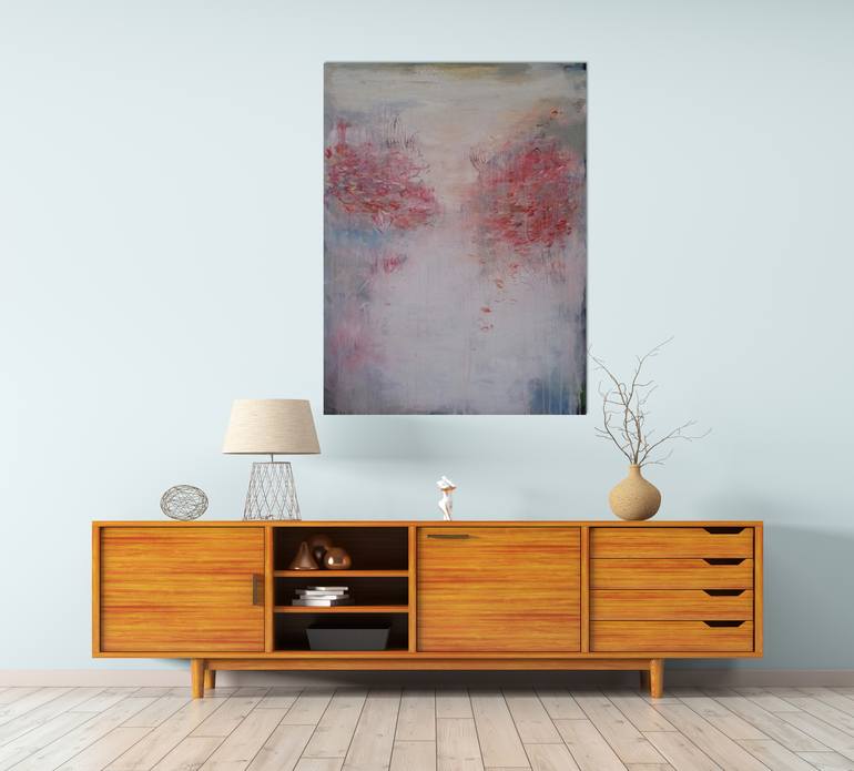 Original Abstract Botanic Painting by Andrea Edwards