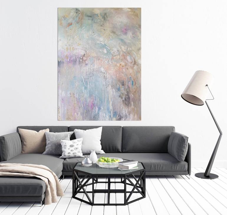 Original Abstract Botanic Painting by Andrea Edwards