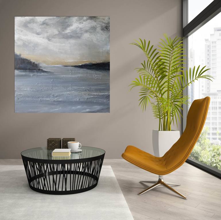 Original Expressionism Seascape Painting by Andrea Edwards