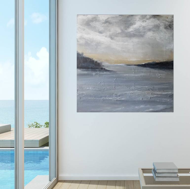 Original Expressionism Seascape Painting by Andrea Edwards
